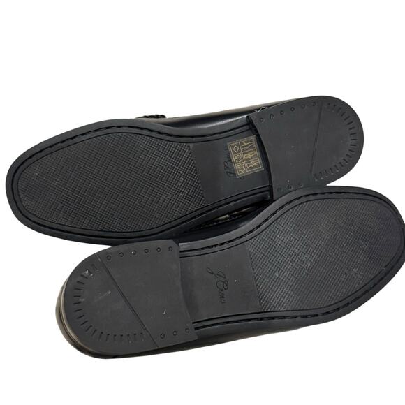 J. Crew Men's Camden Loafers Shoes Slip-On in Leather Black Size 9.5 NWOB - Picture 9 of 12